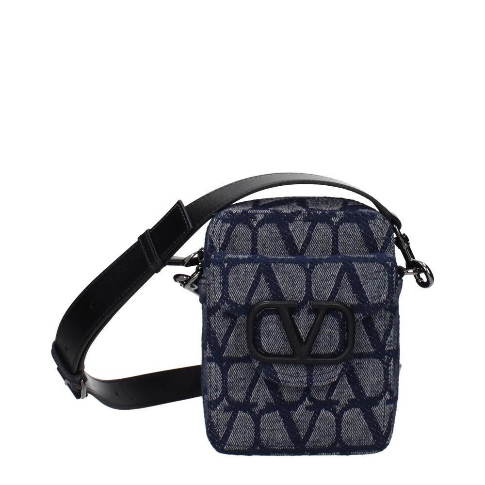 Valentino Garavani Blaue Stoff-Umhängetasche