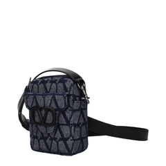 Valentino Garavani Blaue Stoff-Umhängetasche