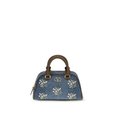 Valentino Garavani Blue Fabric Shoulder Bag