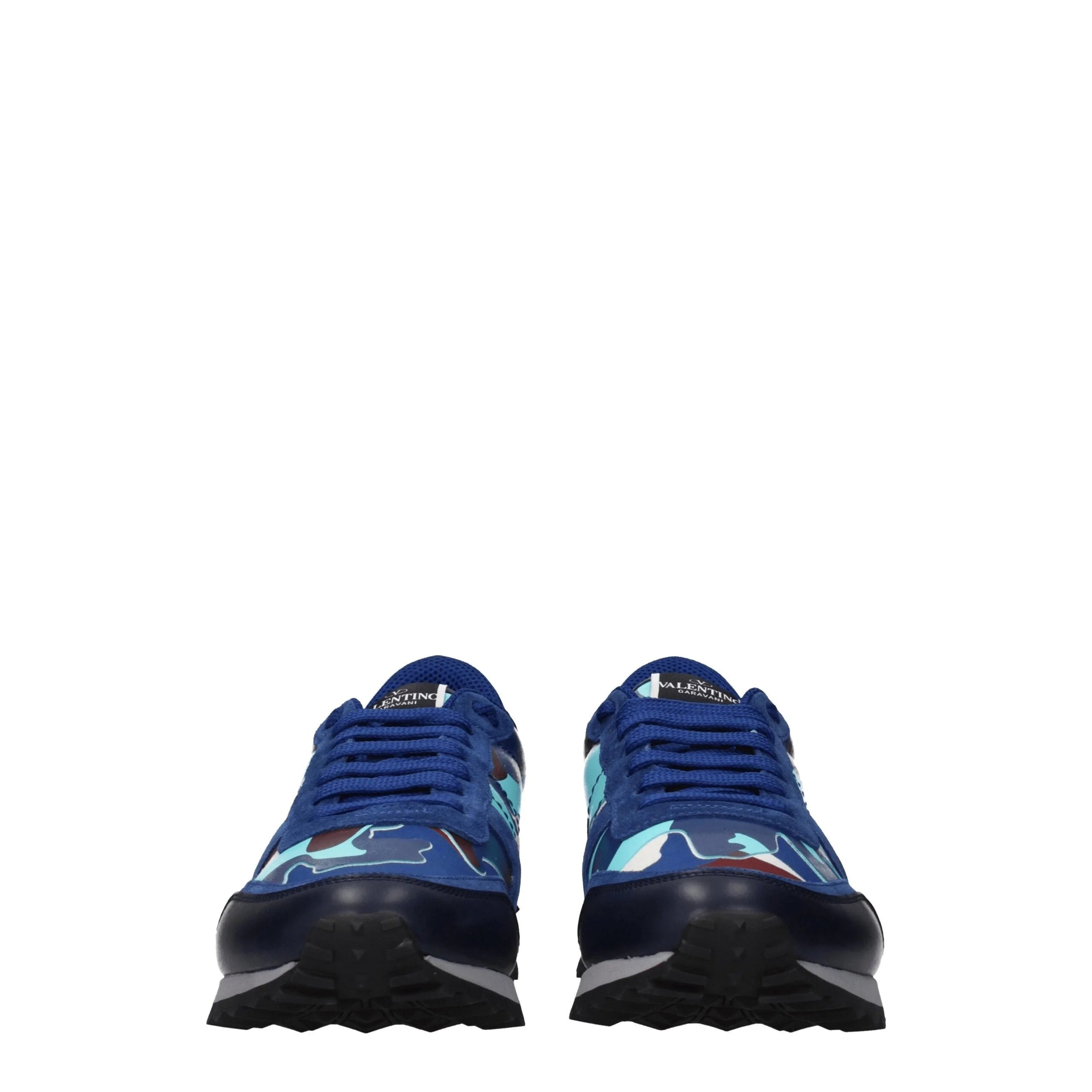 Valentino Garavani Blue Leather Athletic Sneakers - EU42/US9