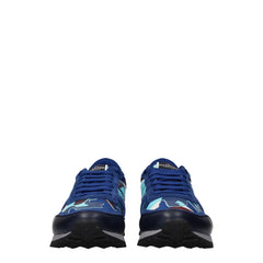 Valentino Garavani Blue Leather Athletic Sneakers - EU42/US9