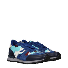 Valentino Garavani Blue Leather Athletic Sneakers - EU42/US9