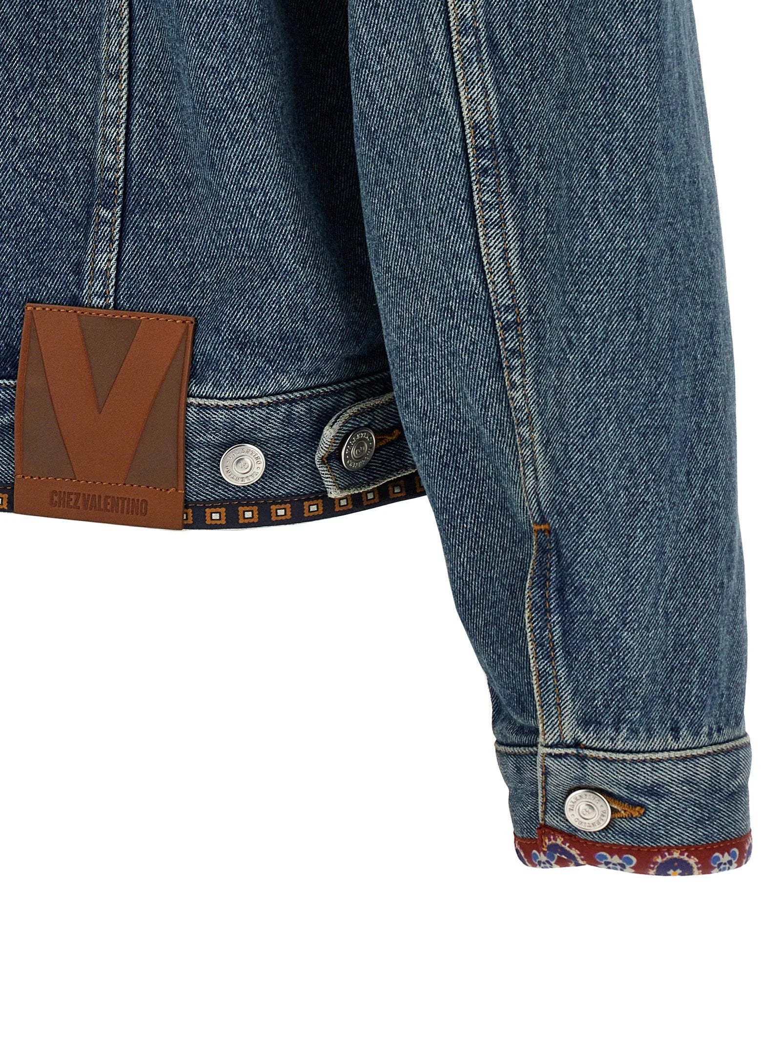 Valentino Garavani Blue Polyamide Denim Jacket - XXL