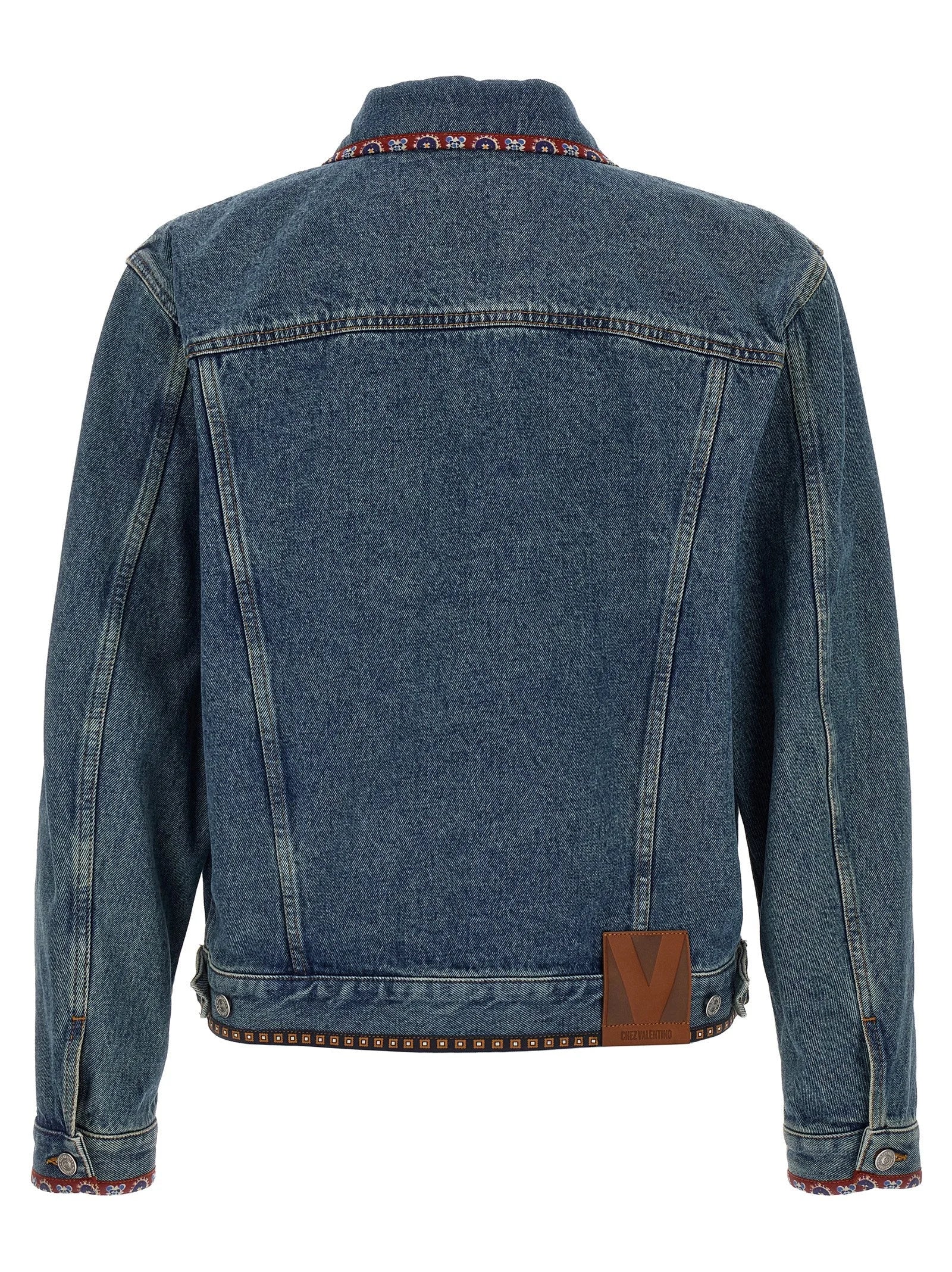 Valentino Garavani Blue Polyamide Denim Jacket - XXL