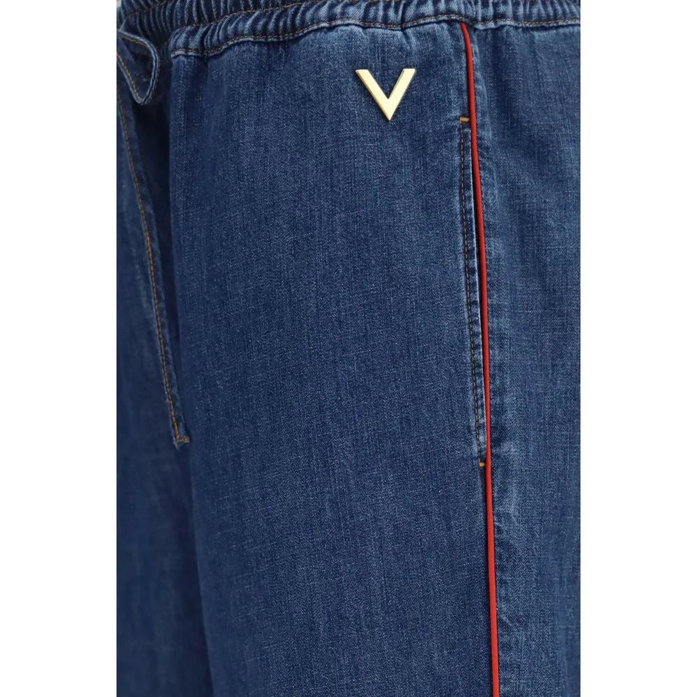 Valentino Garavani Blue Polyester Casual Pants - IT44 | L