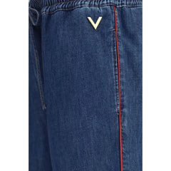 Valentino Garavani Blue Polyester Casual Pants - IT44 | L