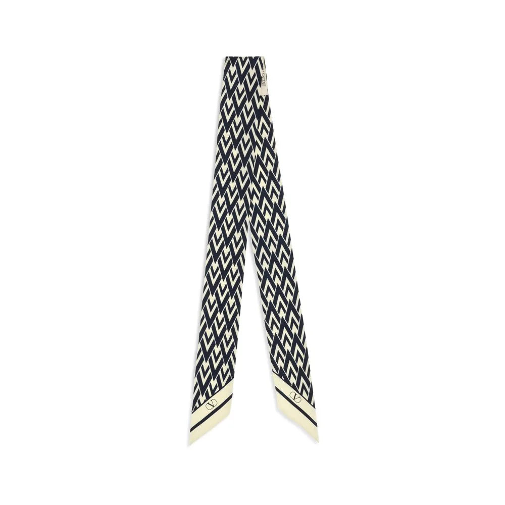 Valentino Garavani Blue Silk Scarf