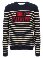 Valentino Garavani Blue Virgin Wool Cardigan