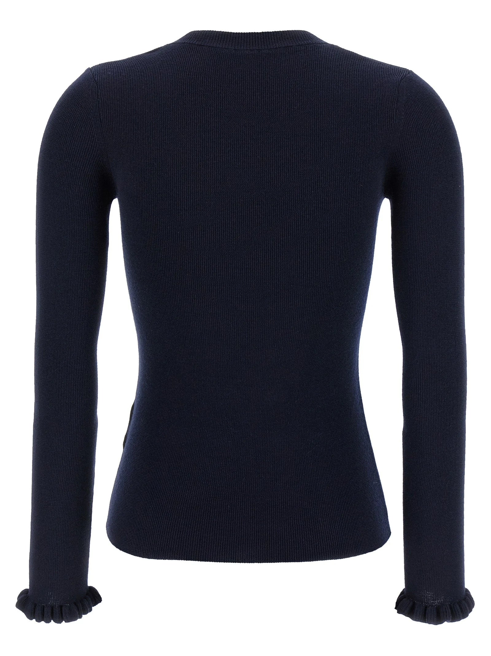 Valentino Garavani Blue Virgin Wool Cardigan - M