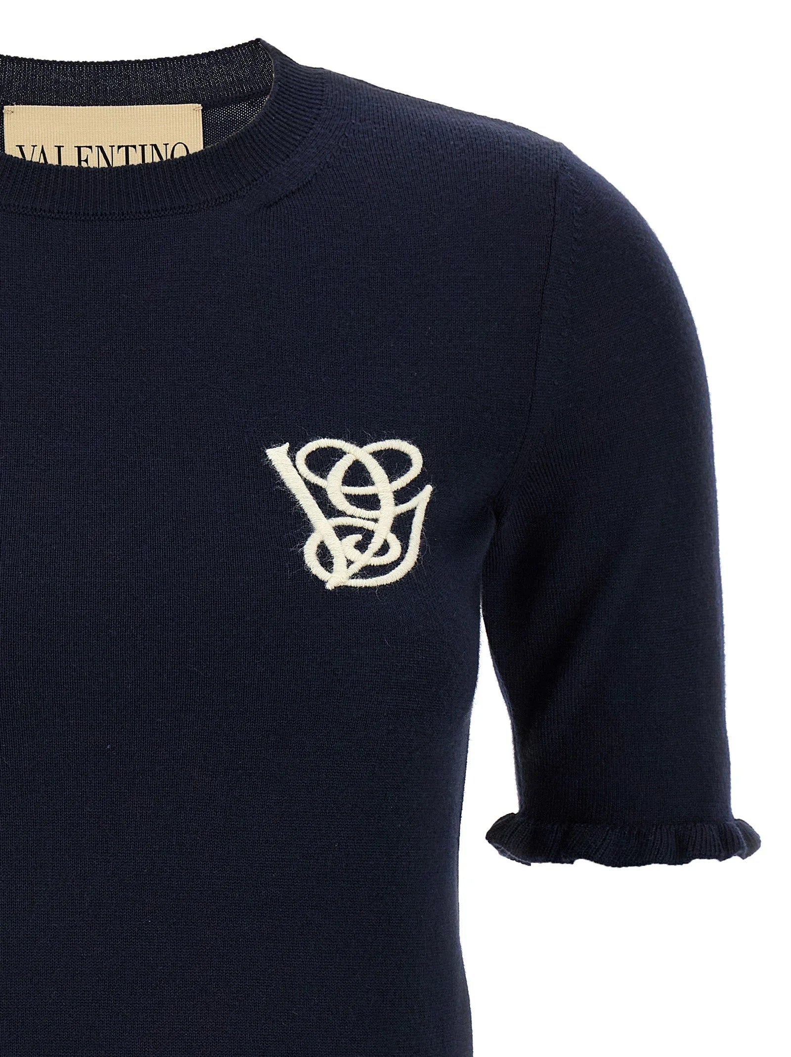 Valentino Garavani Blue Virgin Wool Sweatshirt - M