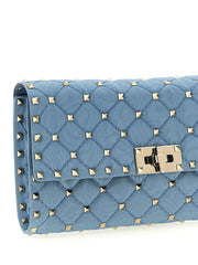 Valentino Garavani Blue Viscose Crossbody Bag