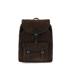 Valentino Garavani Brown Calf Leather Bos Taurus Backpack