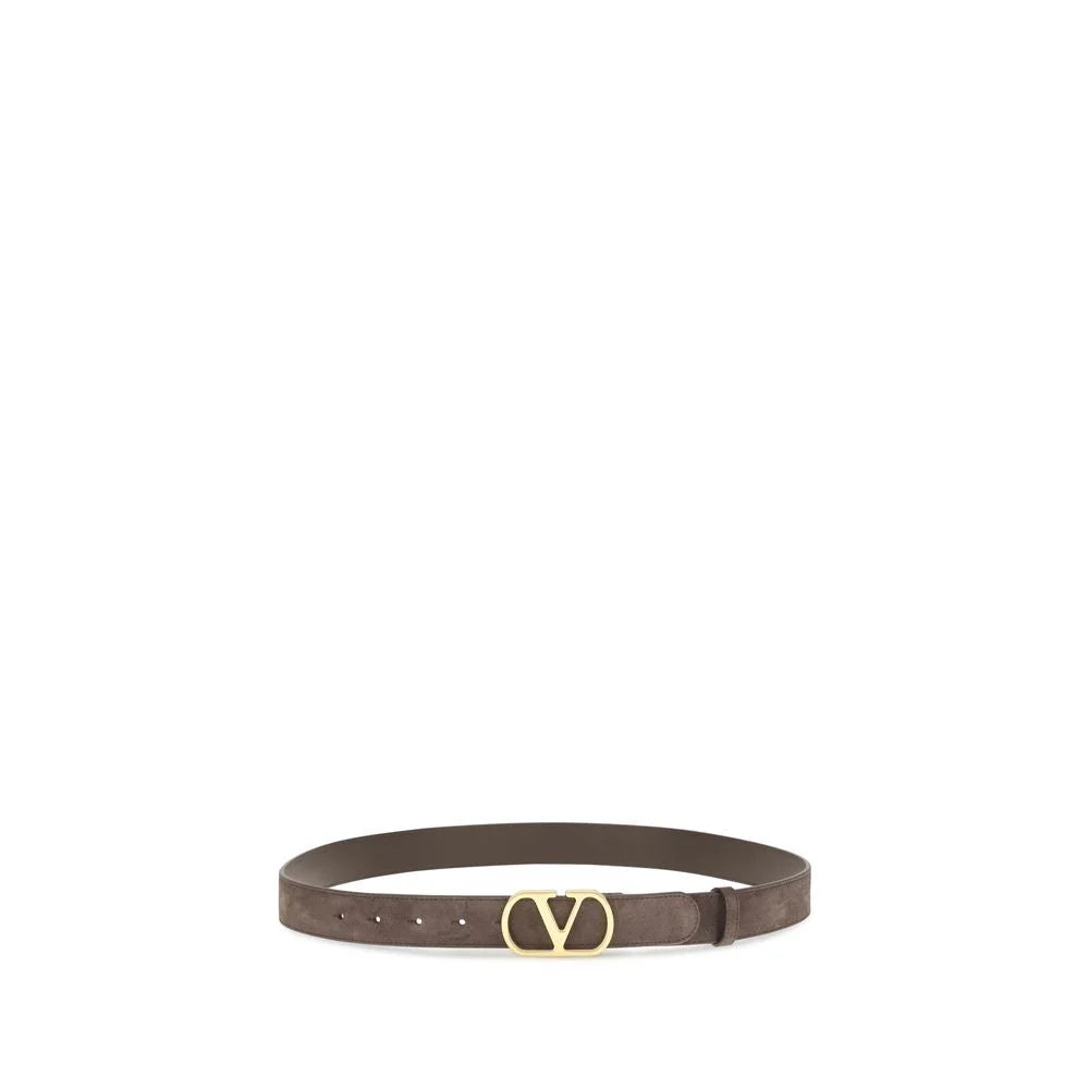Valentino Garavani Brown Calf Leather Bos Taurus Belt