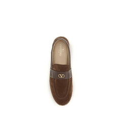 Valentino Garavani Brown Calf Leather Bos Taurus Espadrilles