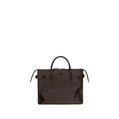 Valentino Garavani Brown Calf Leather Bos Taurus Shoulder Bag