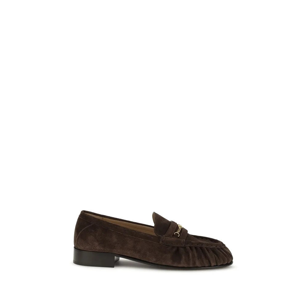 Valentino Garavani Brun kalvskinn Bos Taurus loafers