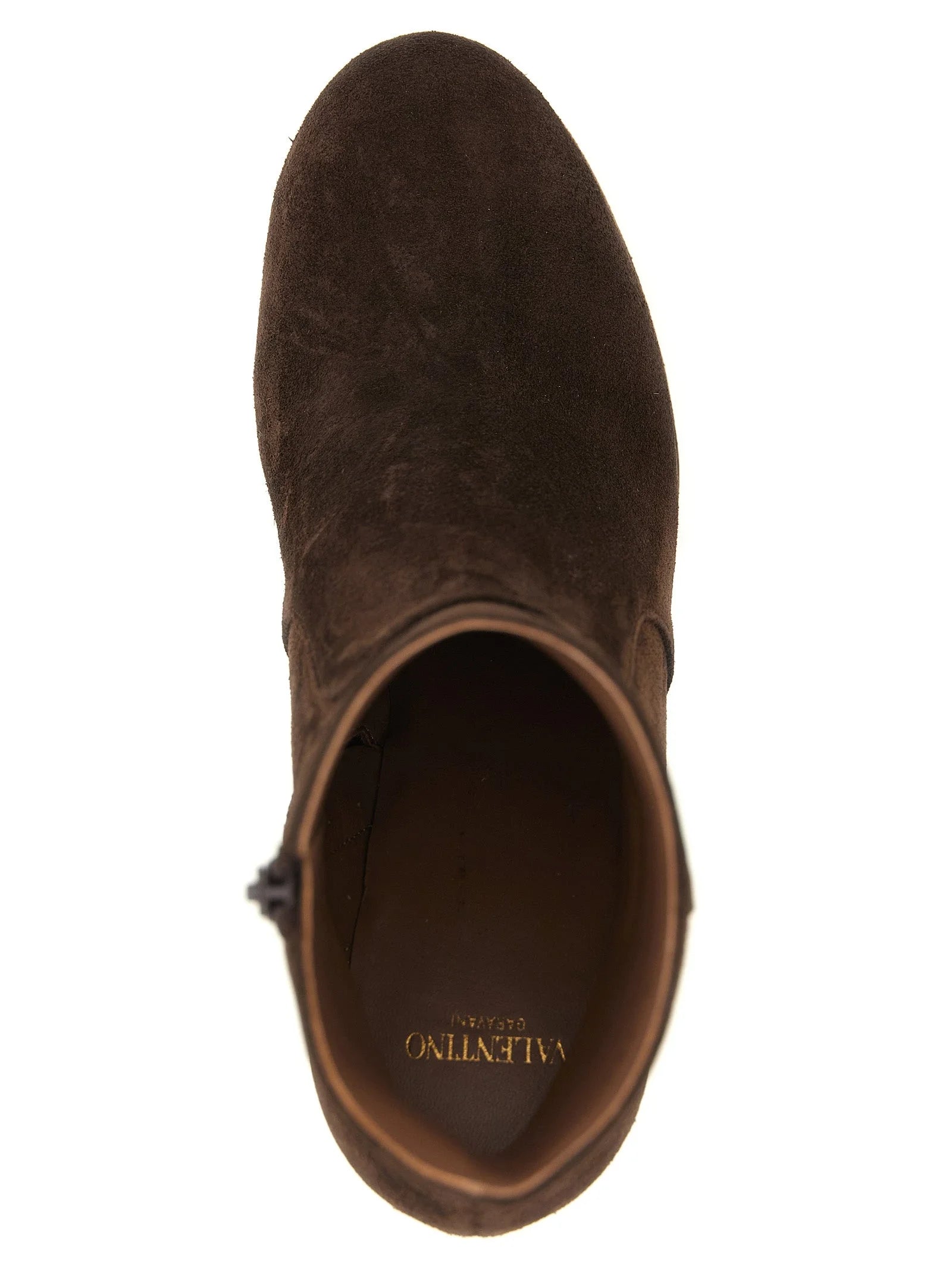 Valentino Garavani Brown Calfskin Ankle Boots - EU36.5/US6.5