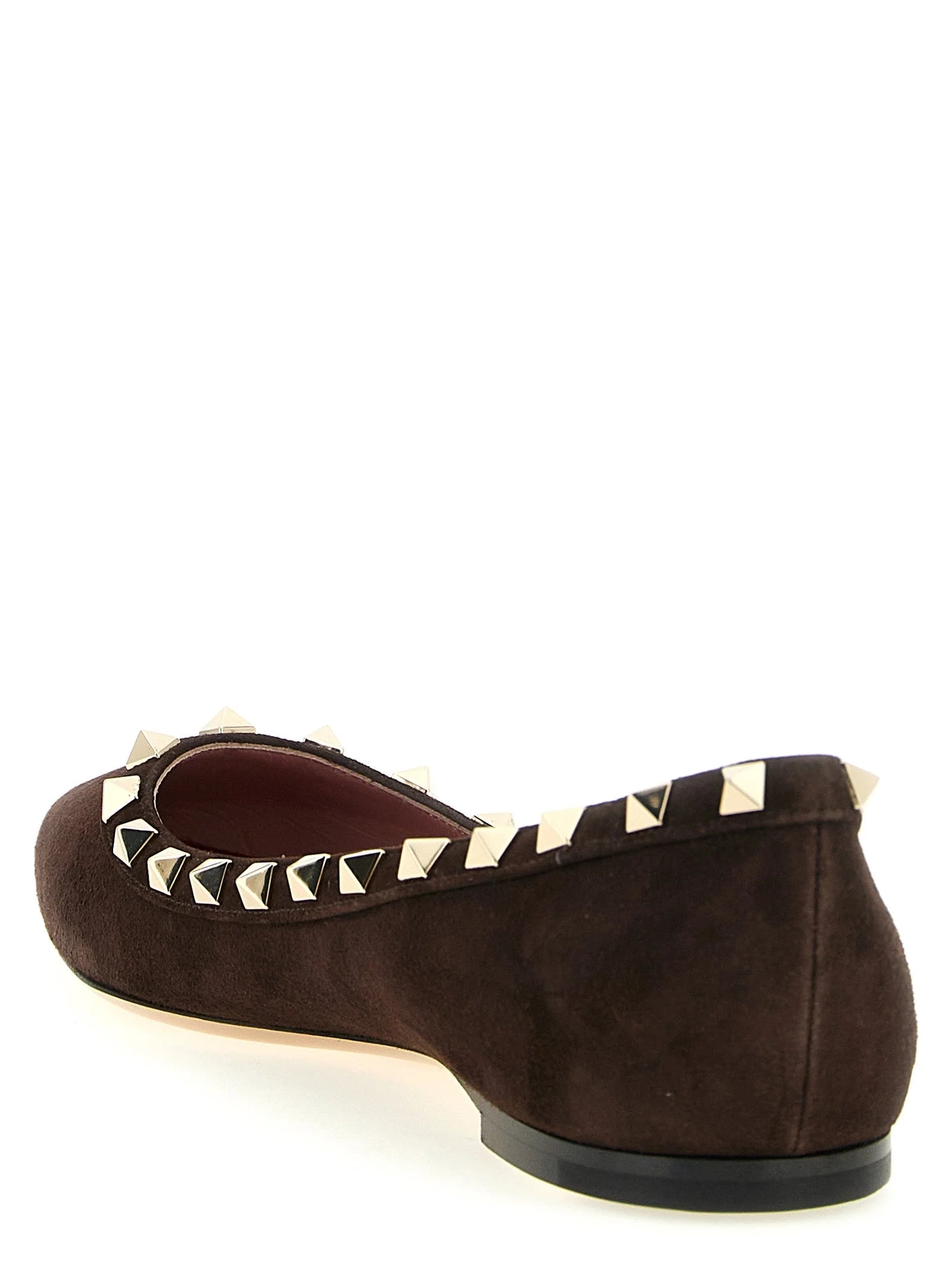 Valentino Garavani Brown Calfskin Ballet Flats - EU39/US9