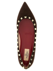 Valentino Garavani Brown Calfskin Ballet Flats - EU39/US9