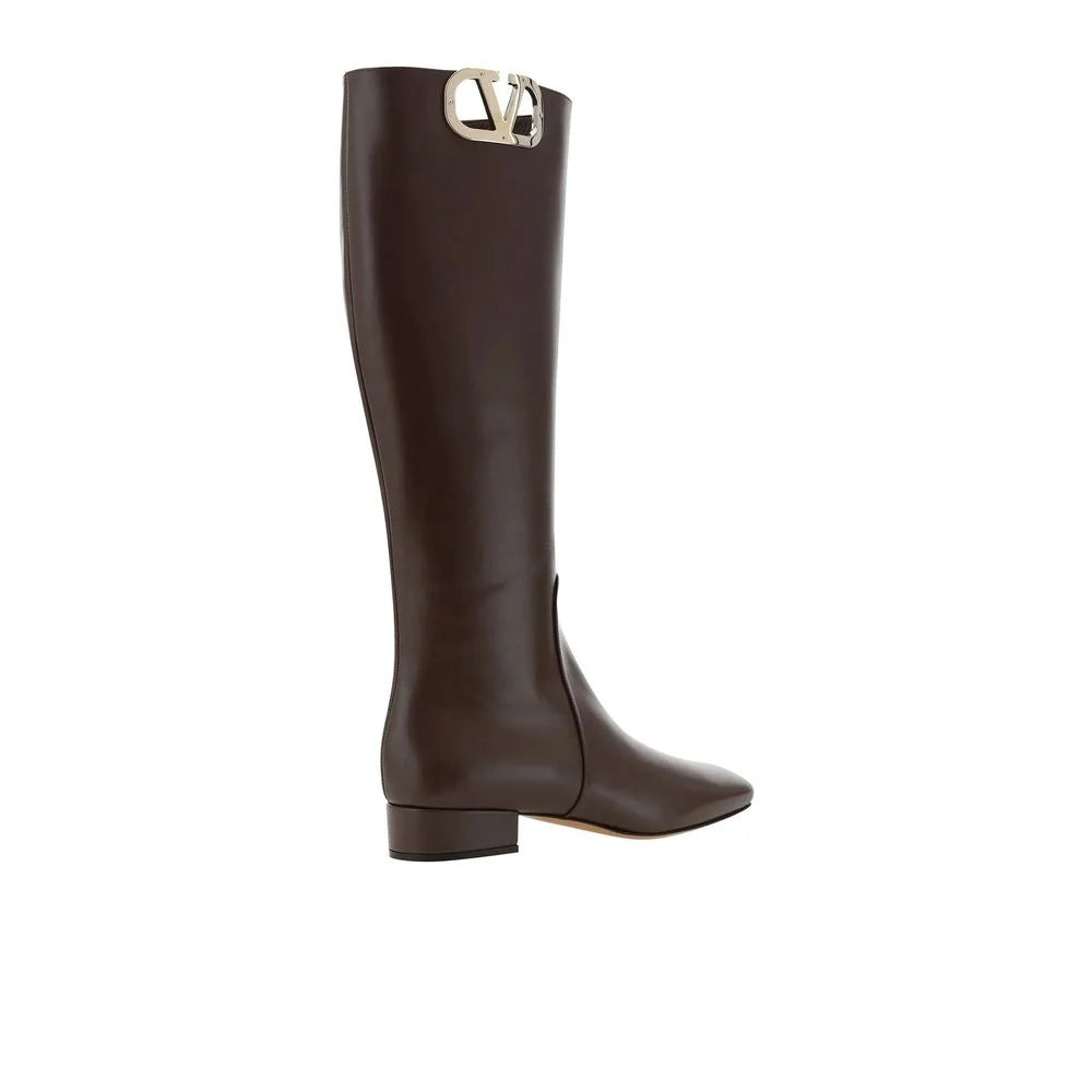 Valentino Garavani Ruskeat nappan nauhakengät - EU35.5/US5.5