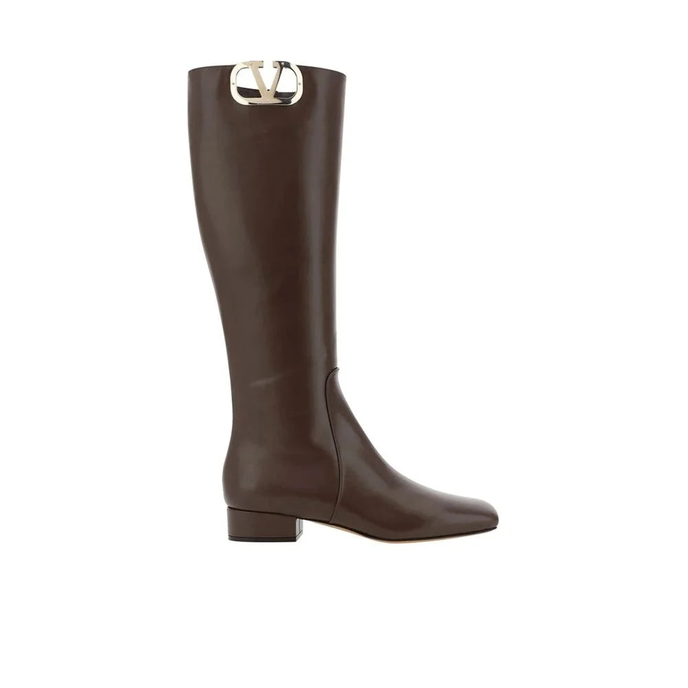 Valentino Garavani Ruskeat nappan nauhakengät - EU35.5/US5.5
