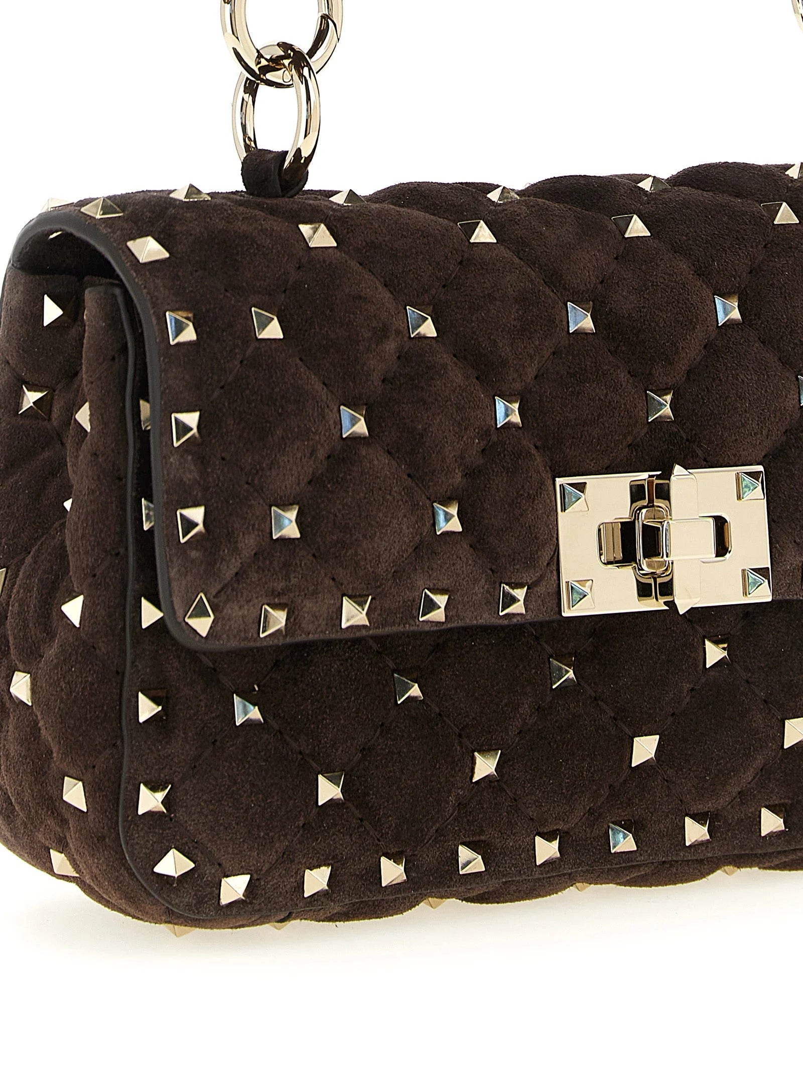 Valentino Garavani Brown Calfskin Shoulder Bag