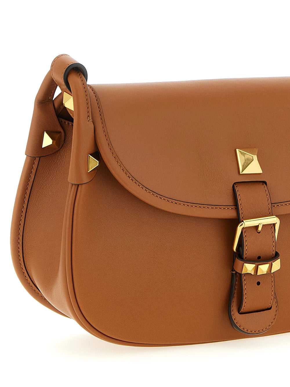 Valentino Garavani Brown Calfskin Shoulder Bag