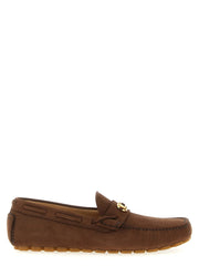 Valentino Garavani Brown Calfskin Slip-On Loafers