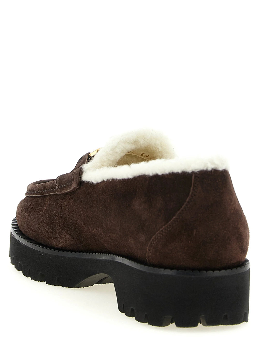Valentino Garavani Brown Calfskin Slip-On Loafers - EU39/US9