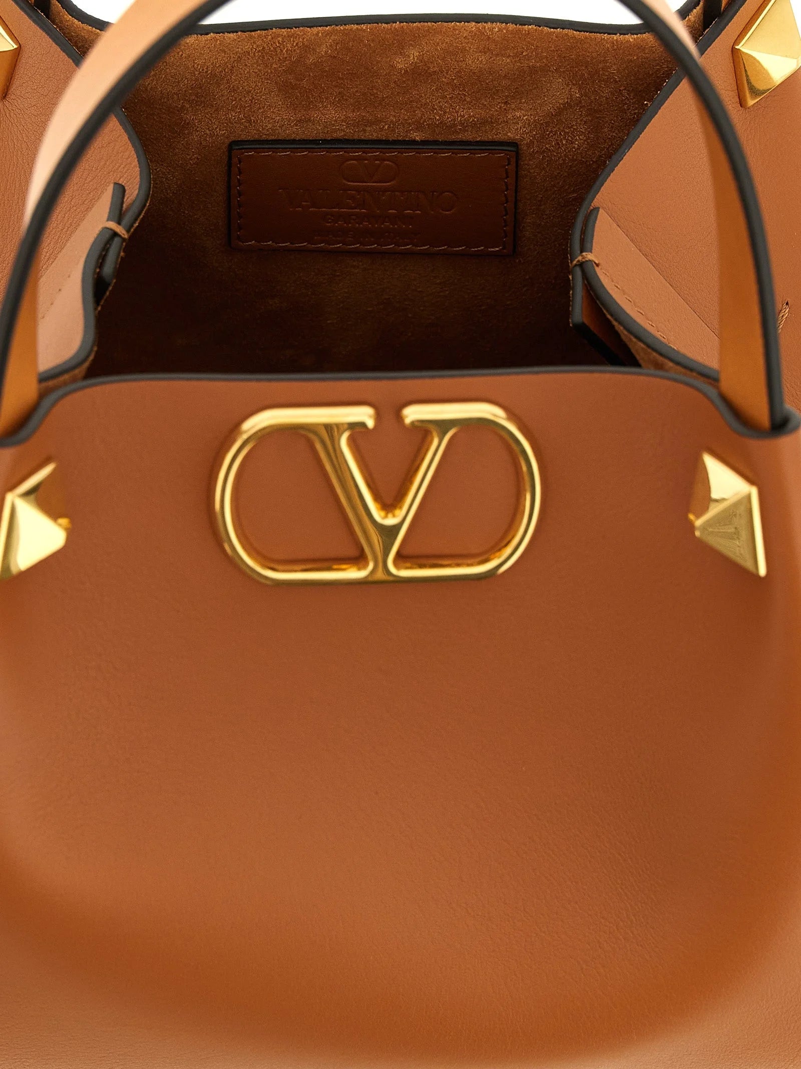 Valentino Garavani Brown Calfskin Tote Bag