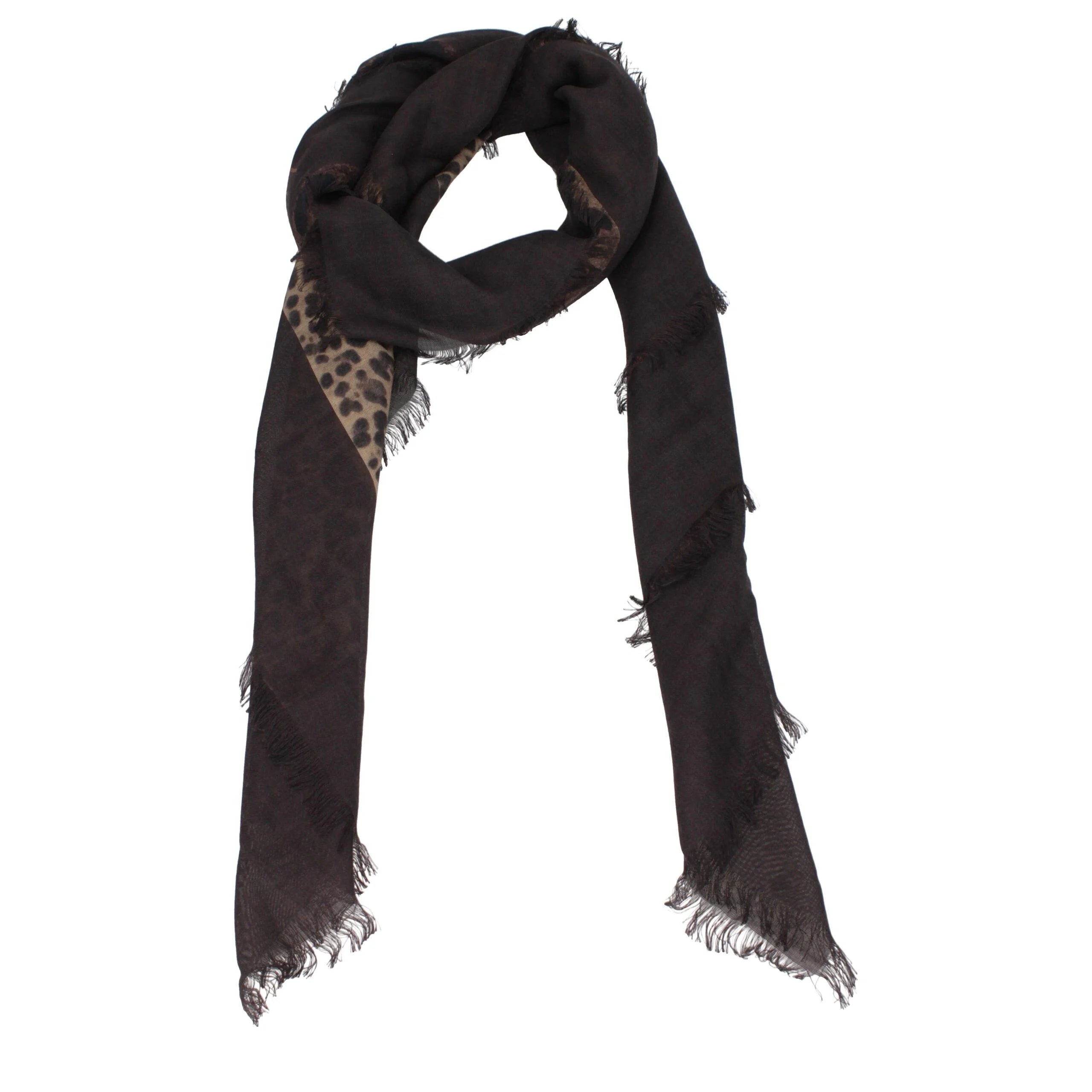 Valentino Garavani Brown Cashmere Foulards - Scarves & Shawls