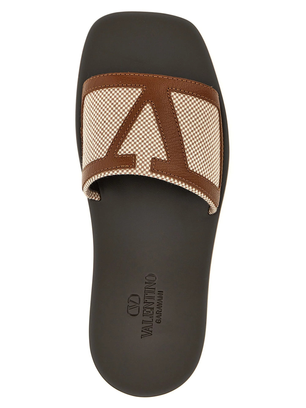 Valentino Garavani Brown Cotton Slides - EU 42 | US 9
