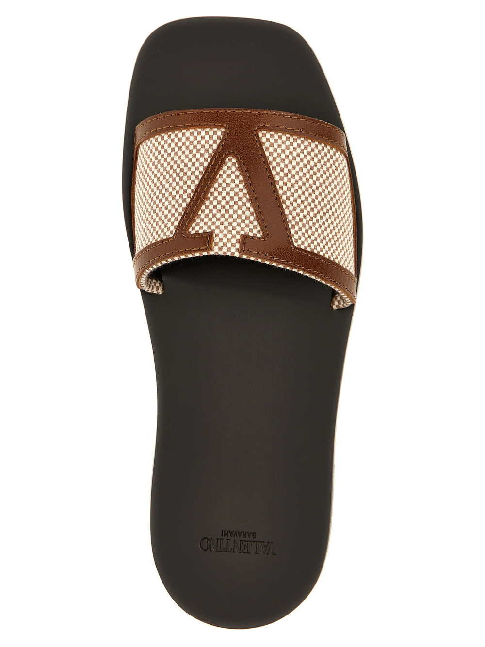 Valentino Garavani Brown Cotton Slides - EU36/US6