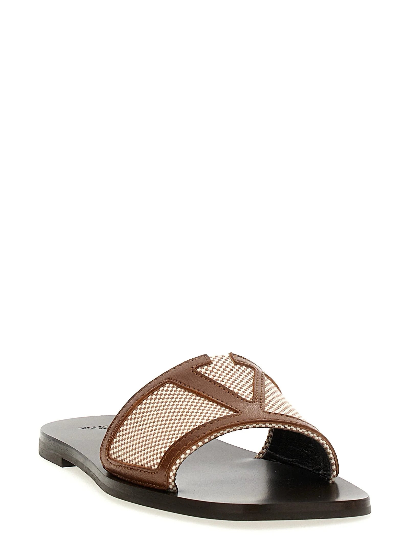 Valentino Garavani Brown Cotton Slides - EU36/US6