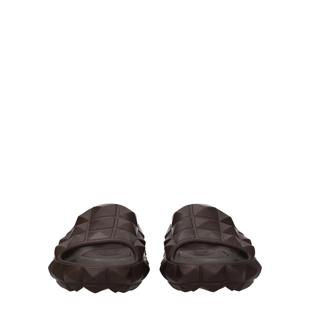 Valentino Garavani Brown Cotton Slippers Sandals - EU40/US7