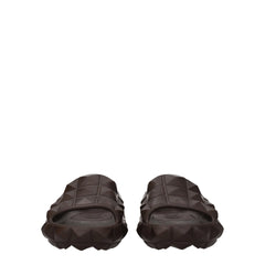 Valentino Garavani Brown Cotton Slippers Sandals - EU40/US7