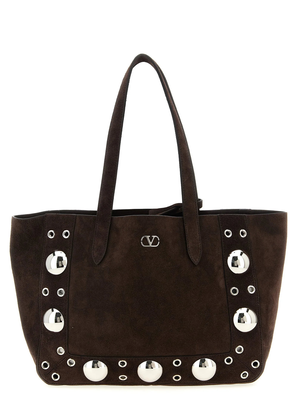 Valentino Garavani Brown Cowhide Tote Bag