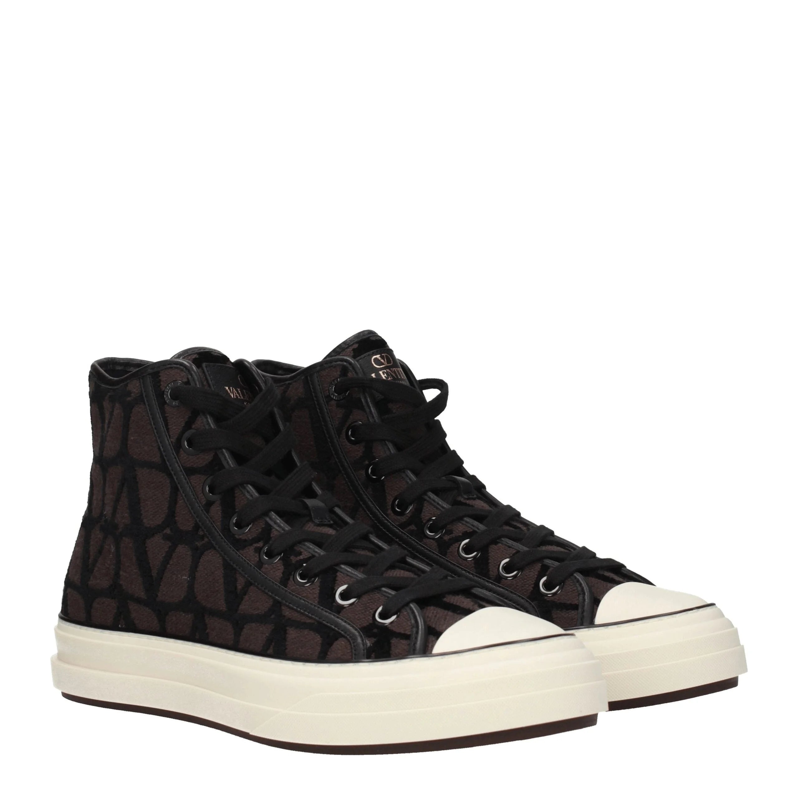 Valentino Garavani Brown Fabric High Tops - EU45/US12