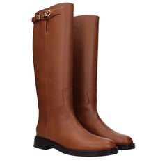 Valentino Garavani Brown Leather Boots - EU41/US11