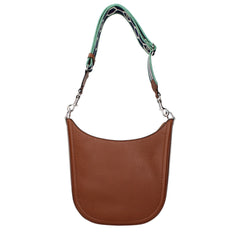 Valentino Garavani Braune Leder Umhüngertasche
