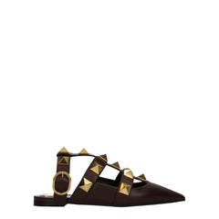 Valentino Garavani Brown Leather Sandals - Sandals