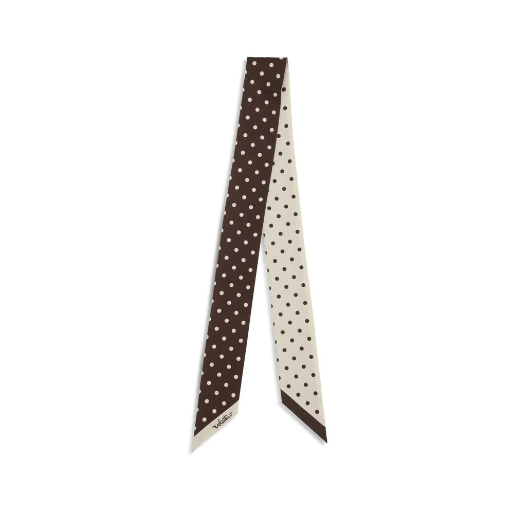 Valentino Garavani Brown Silk Scarf