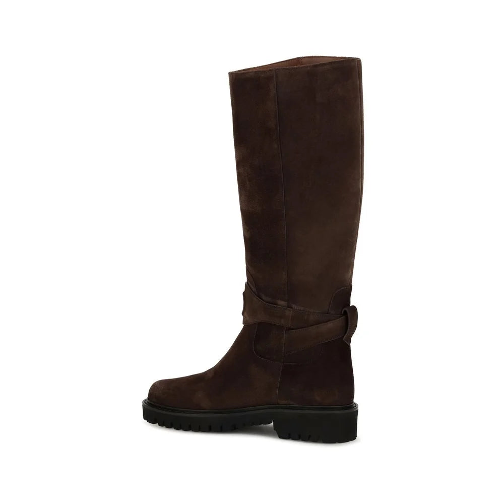 Valentino Garavani Brown Suede Leather Boots