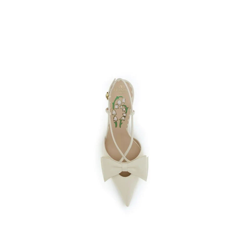 Valentino Garavani Cream Lamb Ovis Aries Aries High Heel Pumps