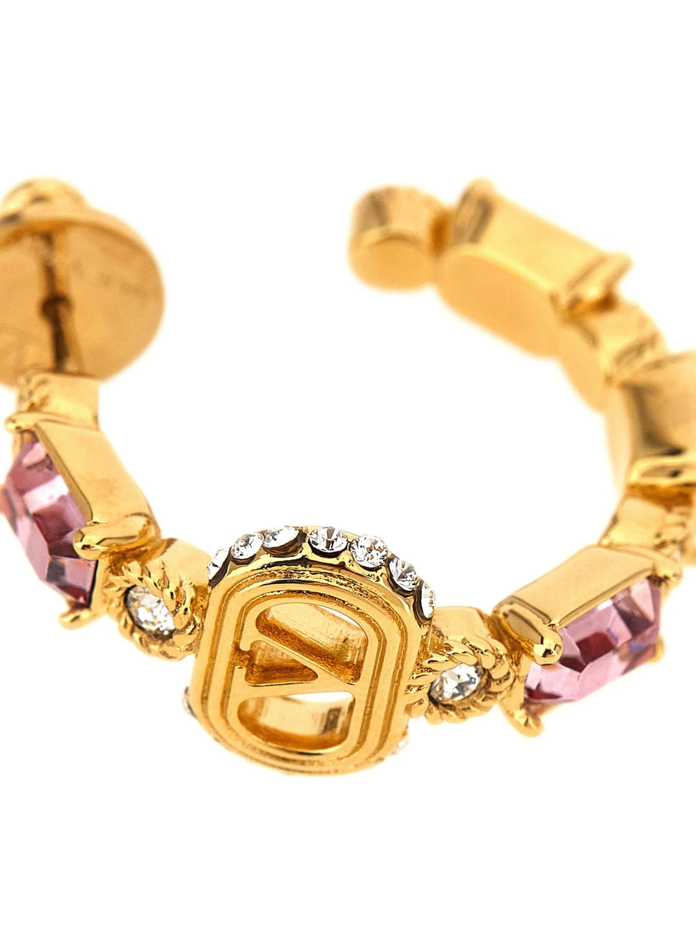 Valentino Garavani Gold Brass Earrings - One Size