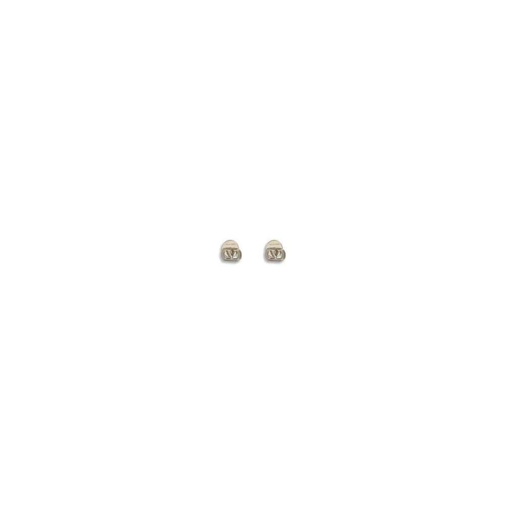 Valentino Garavani Gold Brass Earrings - One Size