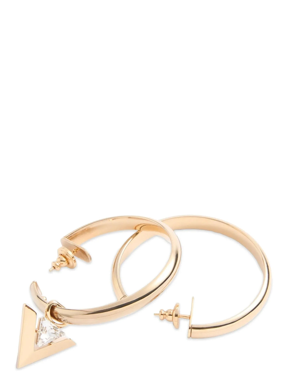 Valentino Garavani Gold Brass Earrings - One Size