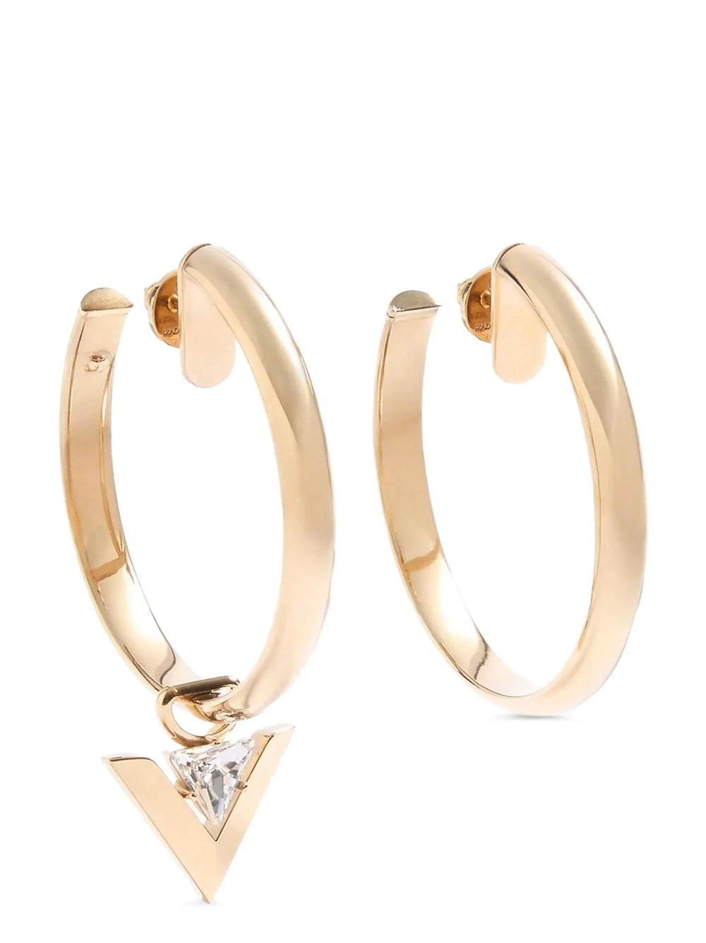 Valentino Garavani Gold Brass Earrings - One Size