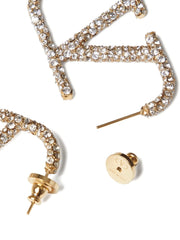 Valentino Garavani Gold Brass Earrings - One Size