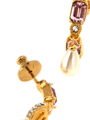 Valentino Garavani Gold Brass Earrings - One Size